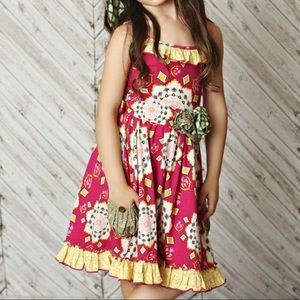 Mustard Pie Finn Knit Dress in Magenta Sunrise